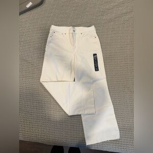 J. Crew Women's Straight Leg Cream Jeans